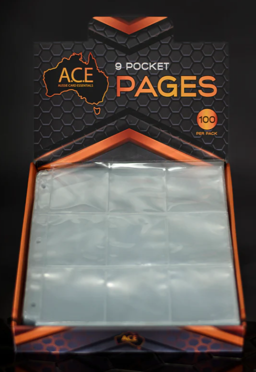 9 Pocket Ring-Binder Pages - 100pack