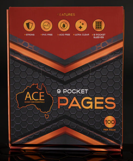 9 Pocket Ring-Binder Pages - 100pack